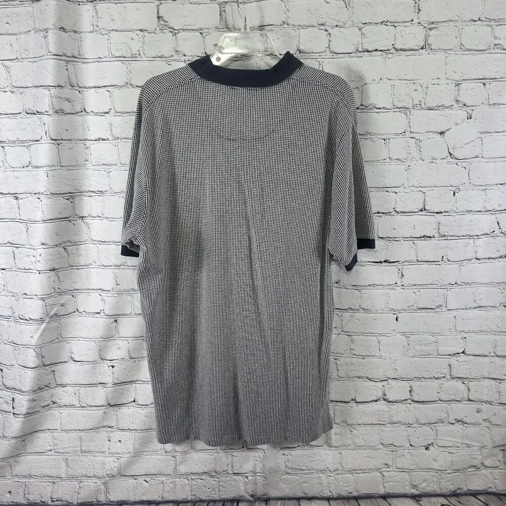 Polo Ralph Lauren Men's Large Navy & Gray Linen Blend SS Golf Shirt
